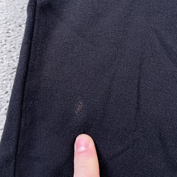 VINTAGE Fila Polo Shirt Mens Medium Black‎ Blue Logo Cotton Ringer Retro 90s - Picture 6 of 10